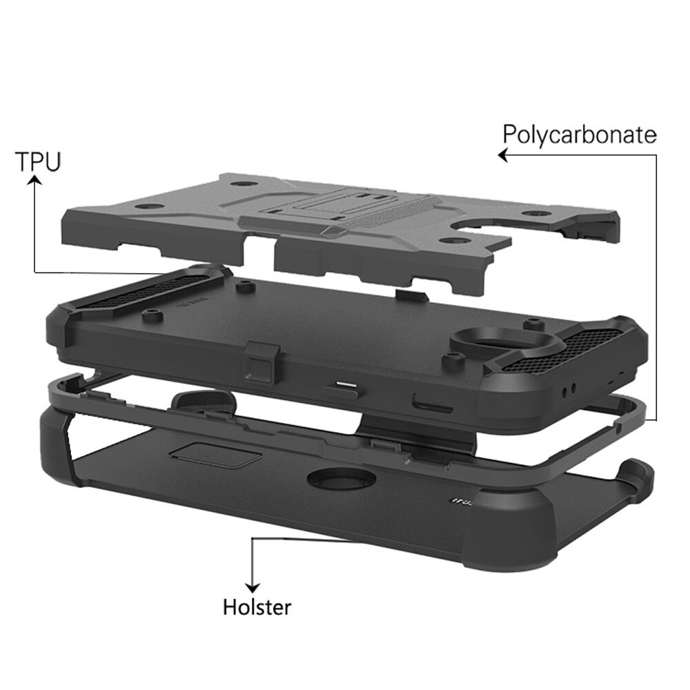 Heavy Duty Armadura Resistente Caso Belt Capa Clipe Coldre Para Samsung Galaxy J7 2018/Refinar/J7 V 2nd gen/Estrela/Aura/Aero/Top/Crown/Eon