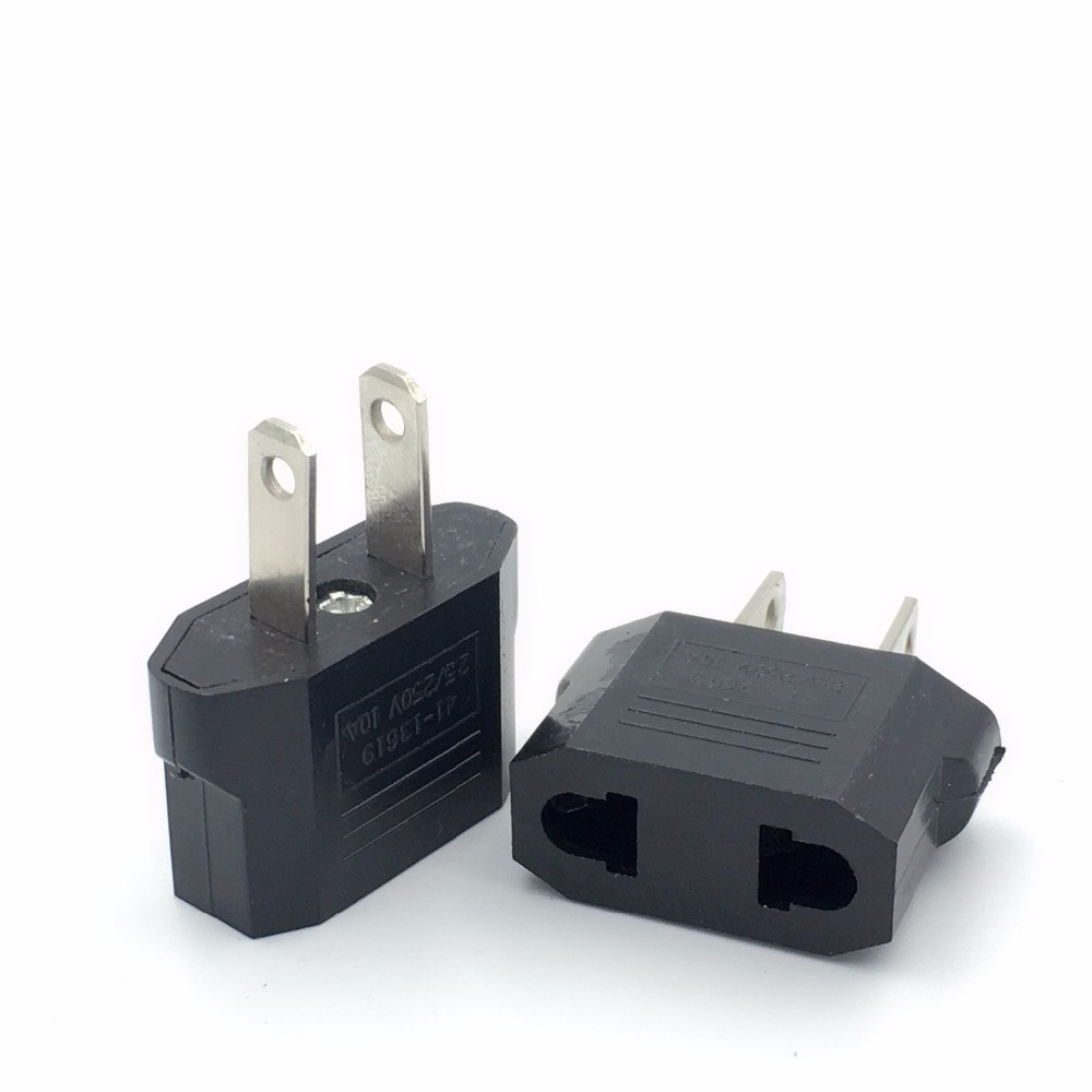 100 stuks VS Naar EU Europese Plug Adapter US AU EU Euro Travel Adapter Stekker Converter Socket Power charger Outlet
