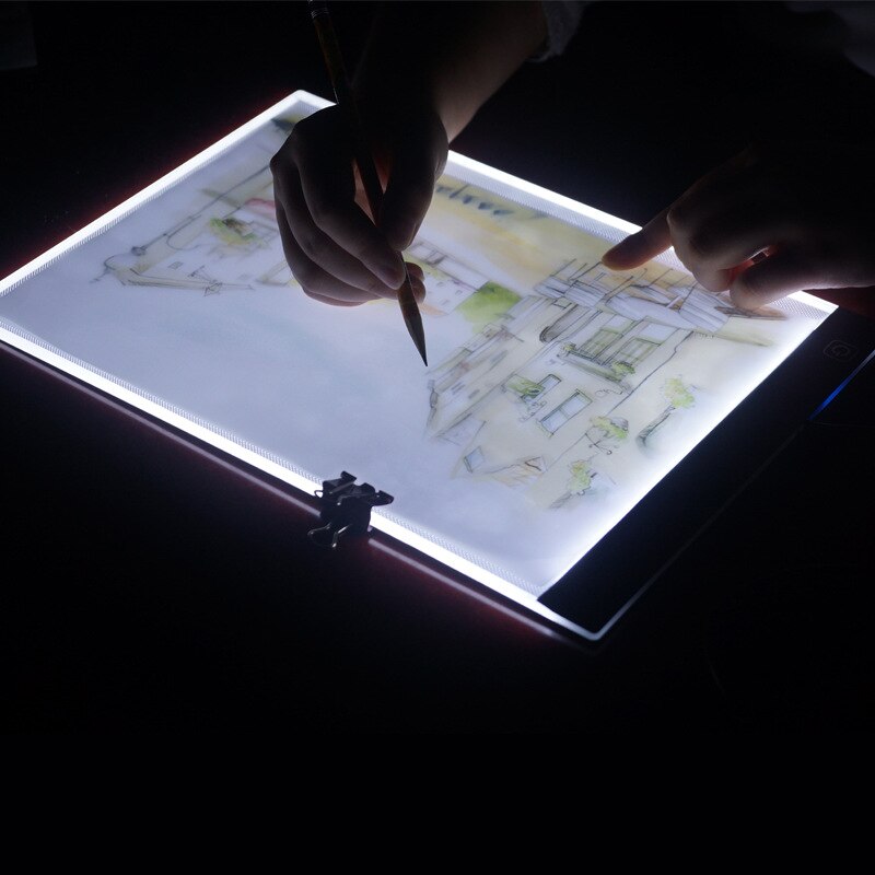 Tableta Digital A4 Led, plantilla de Arte Fino, tablero de dibujo, caja de luz, almohadilla para mesa de trazado, accesorios de pintura de diamante