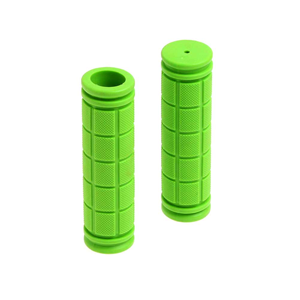 1 par de guidão de bicicleta, peças de borracha macia, ciclismo, mountain bike, scooter, barra de engrenagem fixa, ferramenta de extremidade, acessórios 88: green