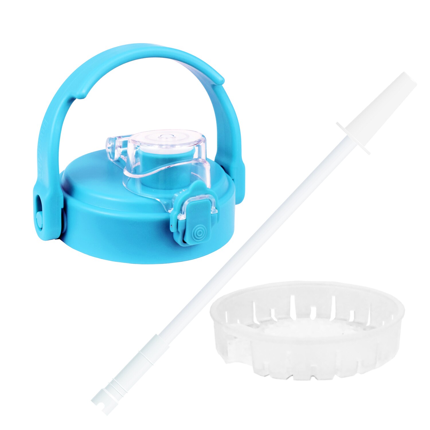 Quifit – couvercle de bouteille d&#39;eau avec paille, pour 2l 3,8 l 2,5 l 3,78 l: Light Blue