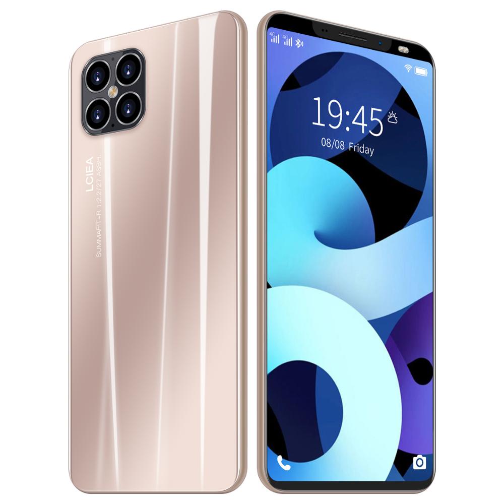 Rugum-teléfono inteligente 3G, móvil desbloqueado IP12 Mini, Pantalla Completa , Android 5,8, 1GB + 8GB de Rom, Sim Dual, 4,4: Add 8GB TF Card / Gold