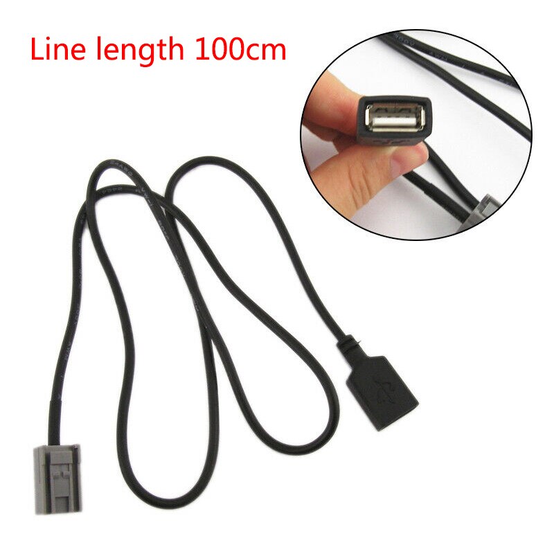 Auto Aux USB Kabel Adapter Weibliche Hafen Erweiterung Draht Für Honda bürgerlich Jazz CR-V Übereinstimmung Stereo MP3 Schnittstelle Auto Zubehör
