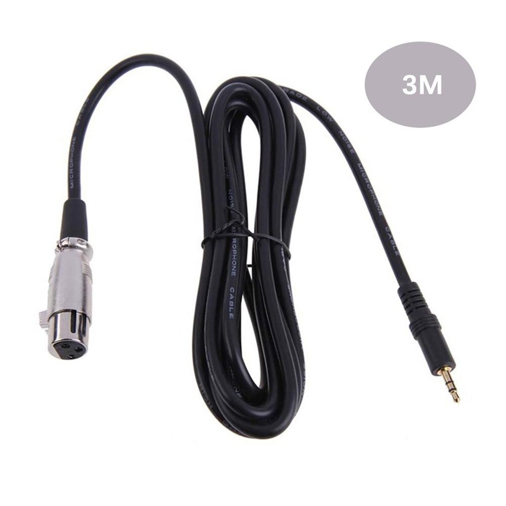3 Pin Female To Right Angle 1/8 XLR3F To Right-angle 3.5 Mm TRS For DV Camera/ Microphone Mic Stereo Jack Mic Cord Cable: Lavender