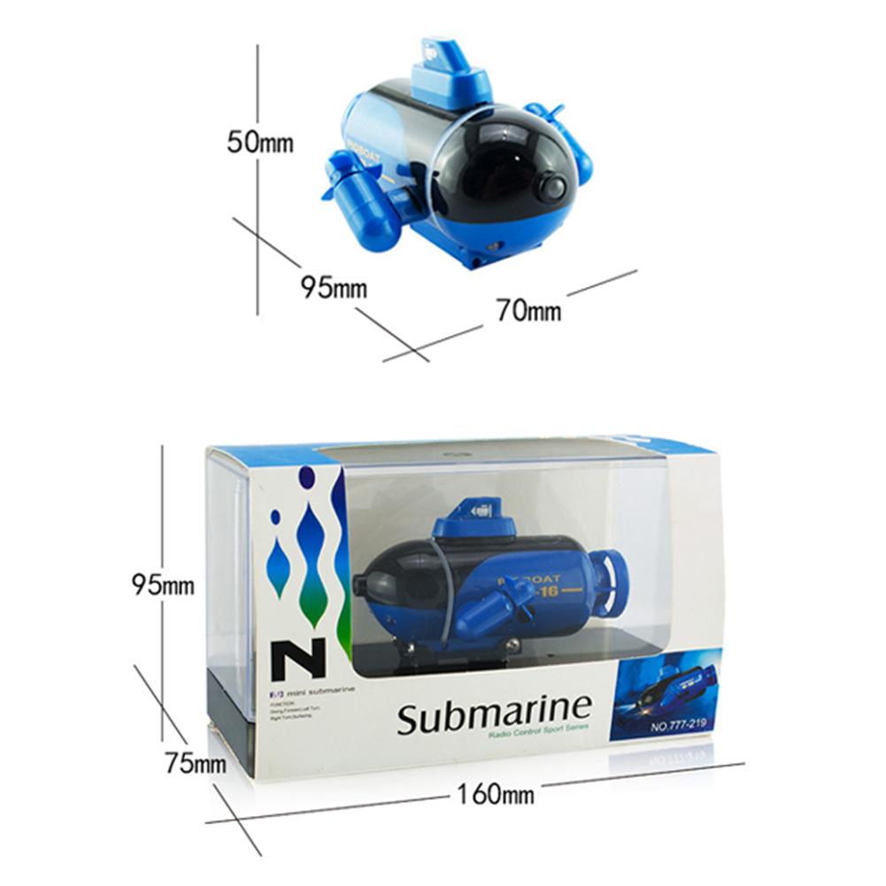Mini RC Glowing Submarine Model Toy Electric Remote Control Boat Submarine Glow In The Dark Kids Underwater Toy