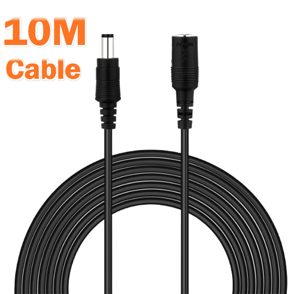 DC 12 V Strom 10 m Verlängerungskabel 5,5 mm x 2,1 mm/20 FT DC-Stecker für CCTV-Kamera 12 Volt Verlängerungskabel