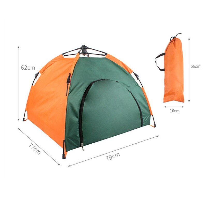 Outdoor Camping Wandelen Huisdier Tent Automatische Opvouwbare Kat Huis Kennel Regendicht Zonnebrandcrème Draagbare Huisdier Kennel Auto Hond Tent: Default Title