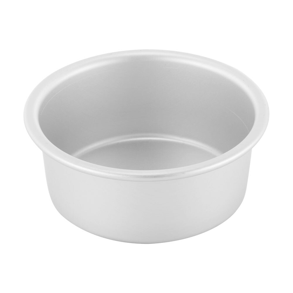 4/6/8 Inch Baking Tin Pan Aluminum Alloy Round Cake Baking Mould Pan Tin Mold Tray Bakeware Tool Round Cake Pan: 6 Inch
