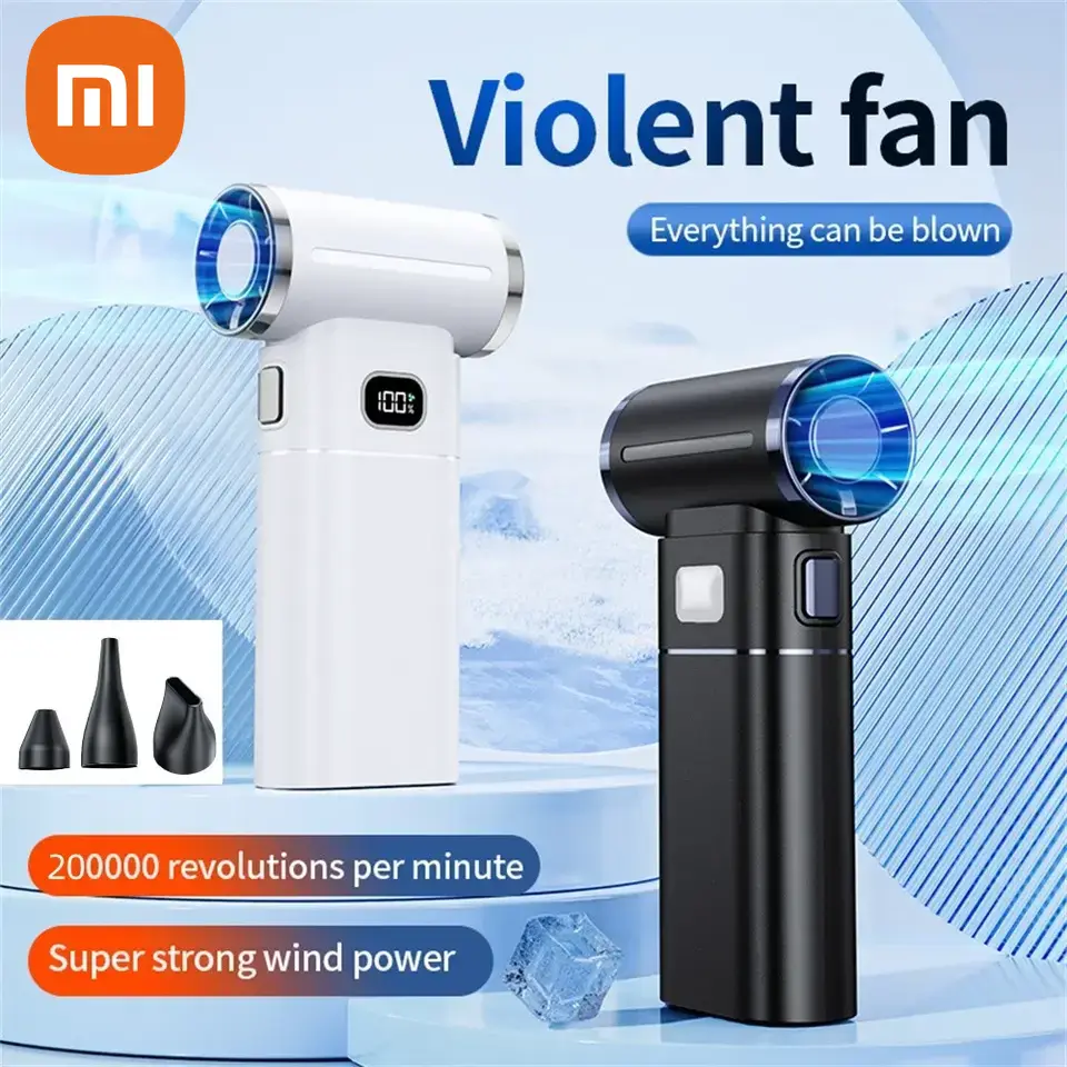 Xiaomi Mijia Violent Fan 160000RPM Powerful Air Blower Vacuum Dust Cleaner Strong Winds 55m/s Brushless Turbo Jet Blower Dry