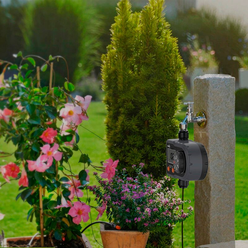 Digital Garden Water Timer Single Outlet Automatic Drip Tap Hose Timer LCD Irrigation Controller For Watering Irrigation System