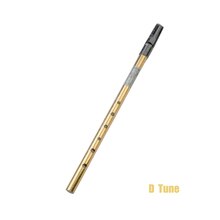 Irish Whistle Flute C Or D Key Ireland Flute Tin Penny Fulte Whistling Metal 6 Hole Aluminum Alloy Or Brass Musical Instrument: Gold D
