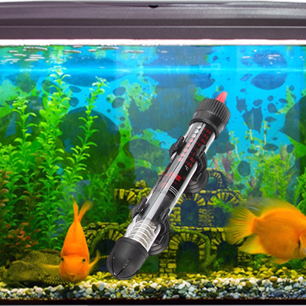 Aquarium Fish Tank Heater Submersible Thermostat Heater Adjustable with Suction Cup for Aquarium Freshwater Accessories