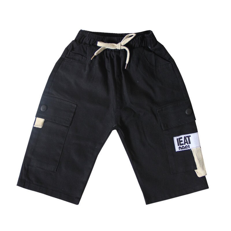 Sommar barns fritidsshorts pojkar flickor enfärgad resår i midjan korta byxor unisex barn strandshorts för 5-13 år