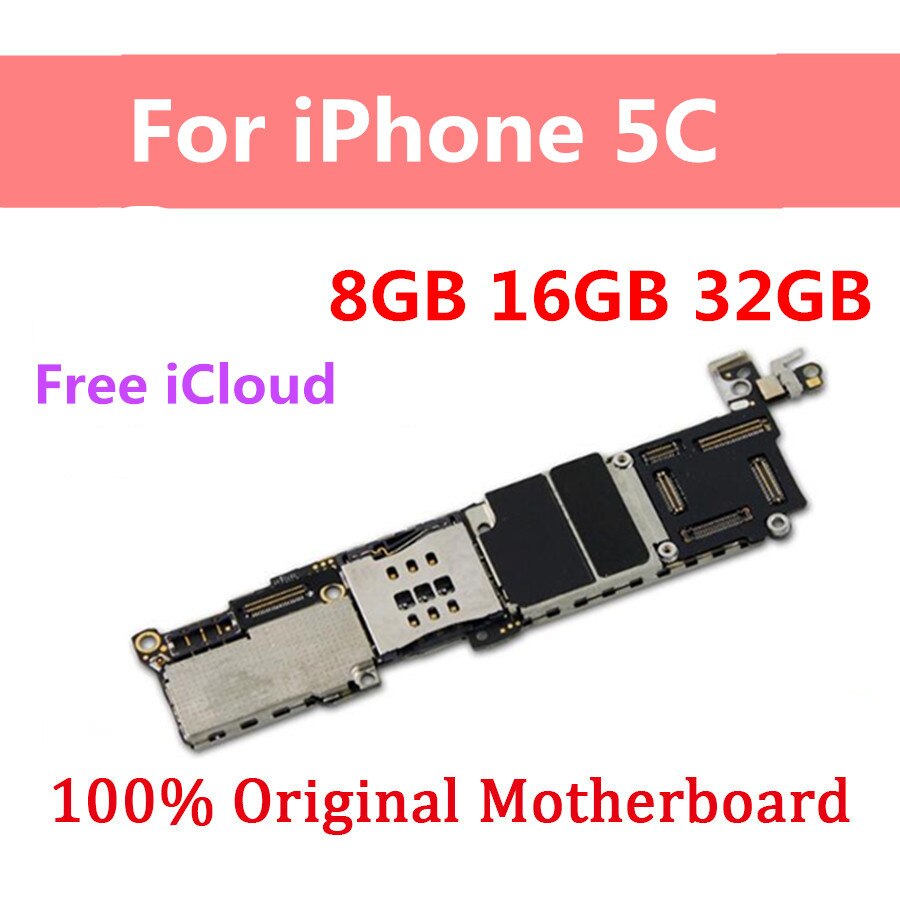 Free iCloud For iphone 4 4s 5 5c 5s 5se Motherboard ,100% Original Unlocked logic board IOS System With Full Chips Full Tested