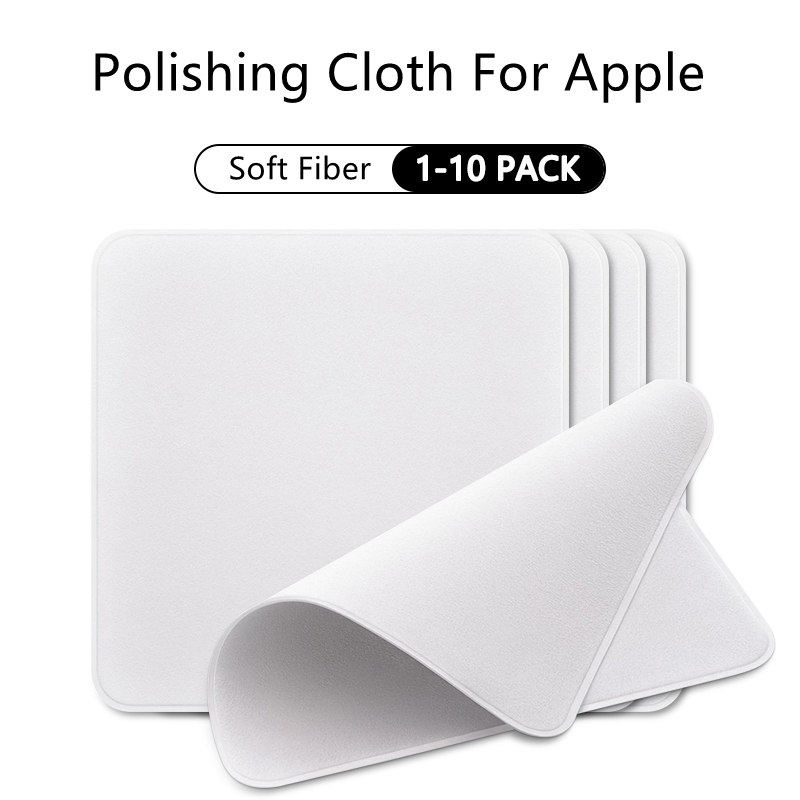 1-10pcs Polishing Cloth For iPhone 1:1 Nano-Texture Screen Cleaning Cloth For iPad Macbook Airpods Apple Watch Display Cleaner