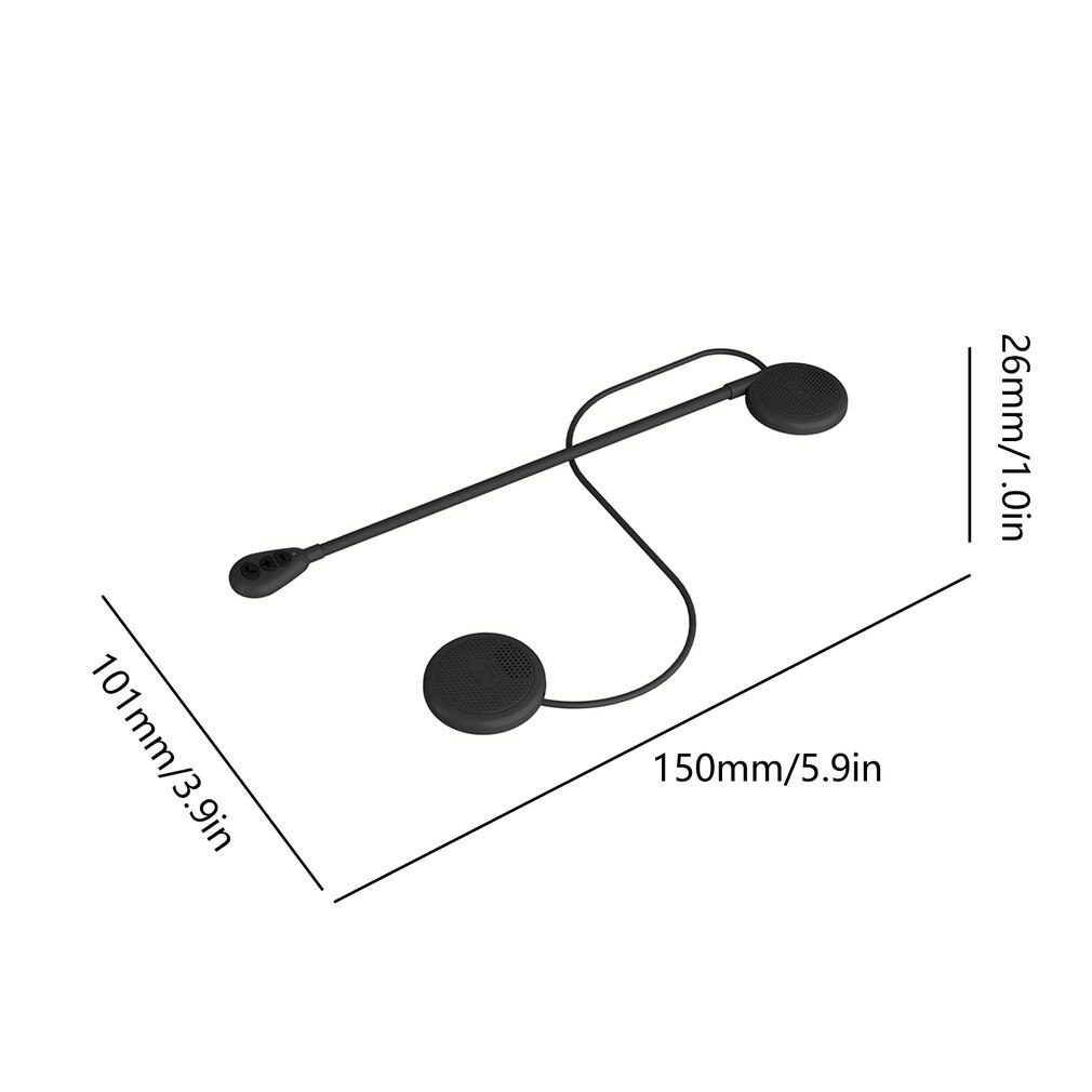 Moto Helmet Headset Bluetooth 5.0 Ultra-thin Motorcycle Earphones Wireless Speaker Headphone Handsfree Call Music Play