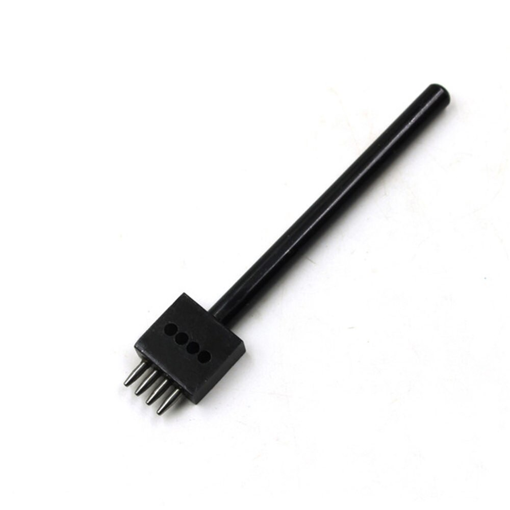 Ceinture acier losange 4/5mm 2/4/6 dents en cuir artisanat outils trou burin Graving couture poinçon outils Kit bricolage trou: 5mm 4
