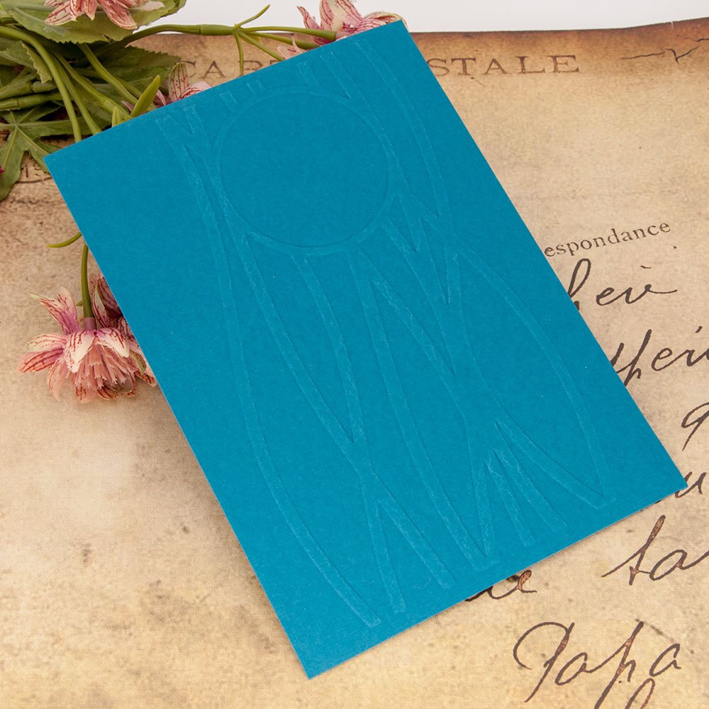 Aiettycaft Feathes Plastic Embossing Folde Fo Scapbook