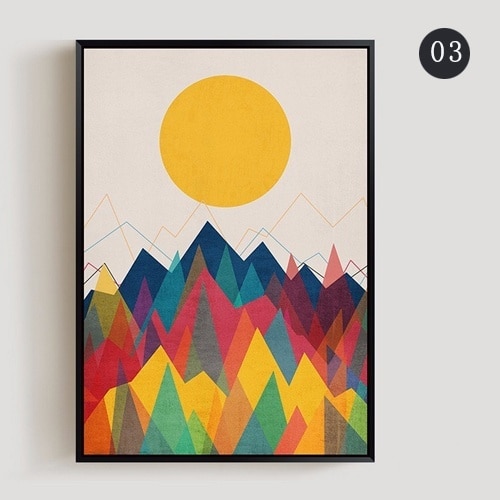 Nordisk 30 x 40cm væg kunst abstrakt lærred maleri plakat stue akvarel børnehave