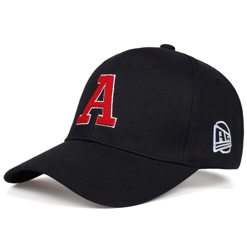 Casquette noire en coton, de pour homme et femme, idéal pour le baseball ou le hip-hop, mâle: Black