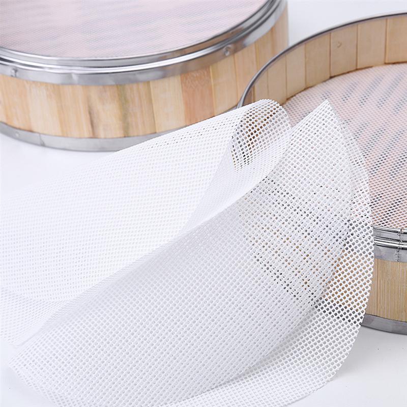 12 Uds. Alfombrillas de vaporera redonda de silicona prácticas almohadillas de vapor accesorio de bollo al vapor para Cocina Casera (blanco, diámetro en 16cm)