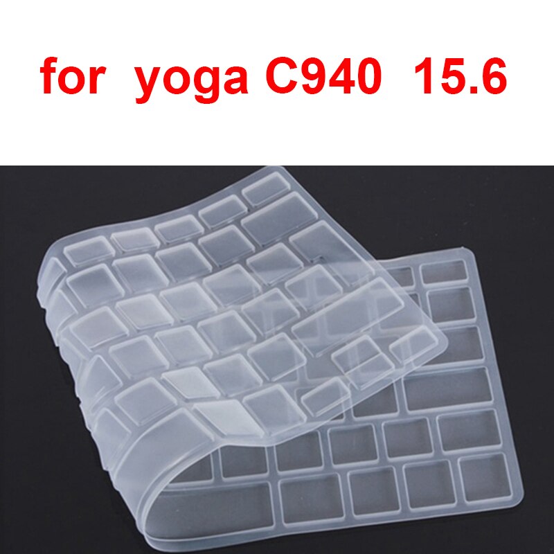 Washable Keyboard Cover For Lenovo Yoga C940 S940 C740 S740 14 15.6 inch 15 Laptop Silicone Waterproof Film Protector: For Yoga C940  15.6