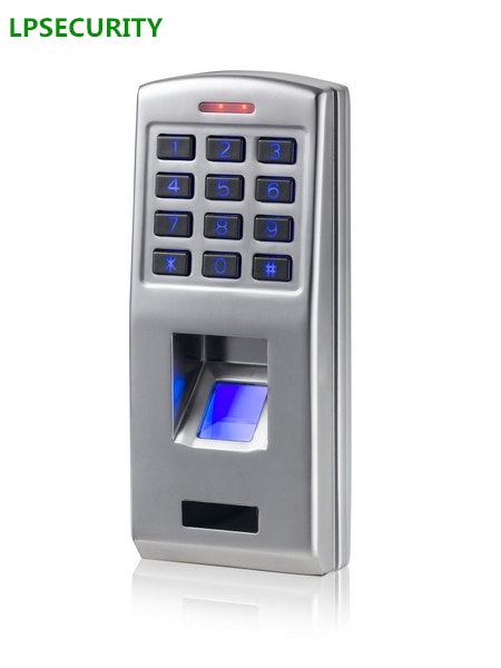 LPSECURITY fingerprint access control keypad password code reader door lock access control with power supply 12v 5A