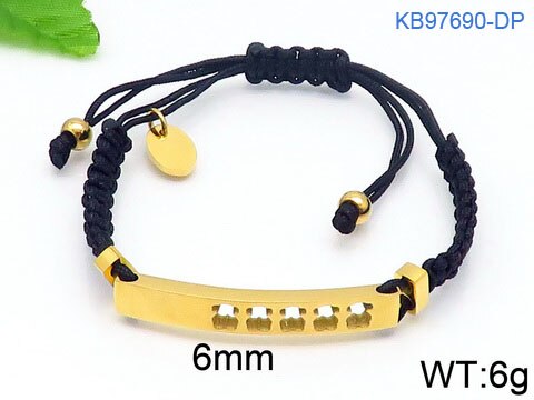 Nouveauté rouge corde Bracelet ours forme Bracelets femme bijoux accessoires