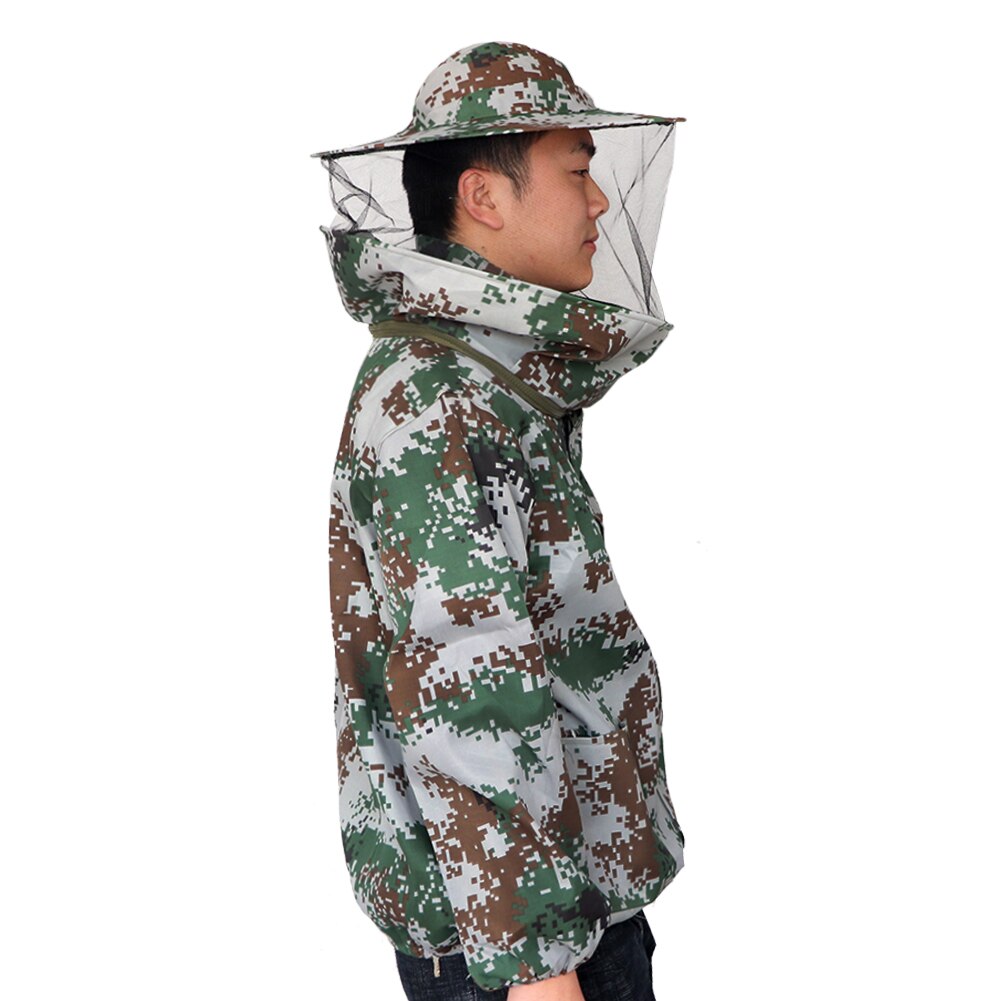 1 Pcs Beekeeper Jacket Suit Beekeeping Protective Clothing Anti-bee Hooded Veil Bee Feeding Supplies