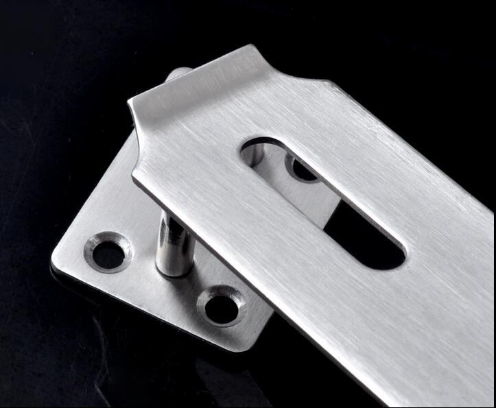 stainless steel Door Hinges Anti-theft Padlock lock buckle holder Hasps With screw