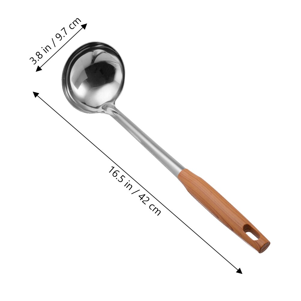 Stainless Steel Cooking Ladle Large Stirring Spoon Stainless Steel Cooking Ladle