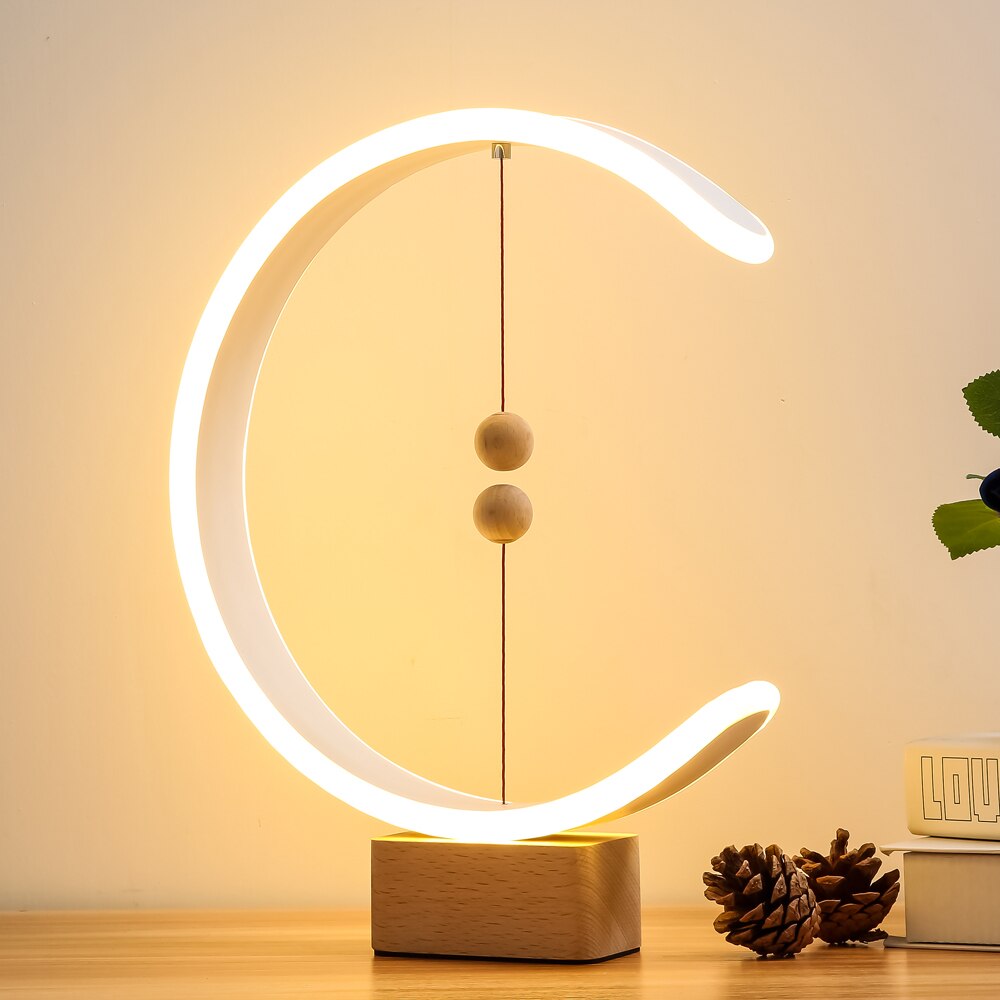 Multifunksjon ved siden av lampe trådløs mobil frakt soverom bordlampe øyebeskyttelsesstudielamper usb lade berøringsbryter lys: C
