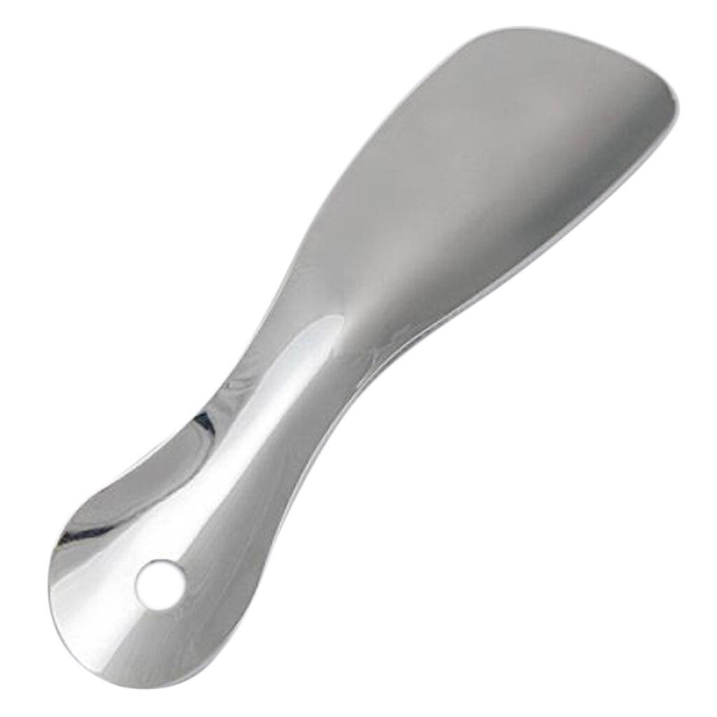 Stålpläterad metall skohorn skosked sko horn lyftare 7 1/2 ''