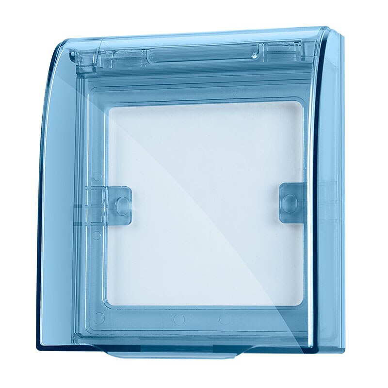 BONDA waterproof 86 type wall socket board panel switch box cover protector, flame retardant, 360 degree waterproof universal: Blue