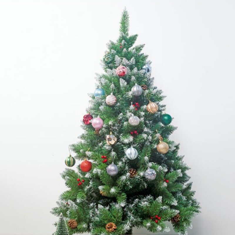 12 stuks kerstboomdecoratieballen, 80mm kerstballen voor een kerstfeest, hangende kerstballen voor thuis, kerstversieringen