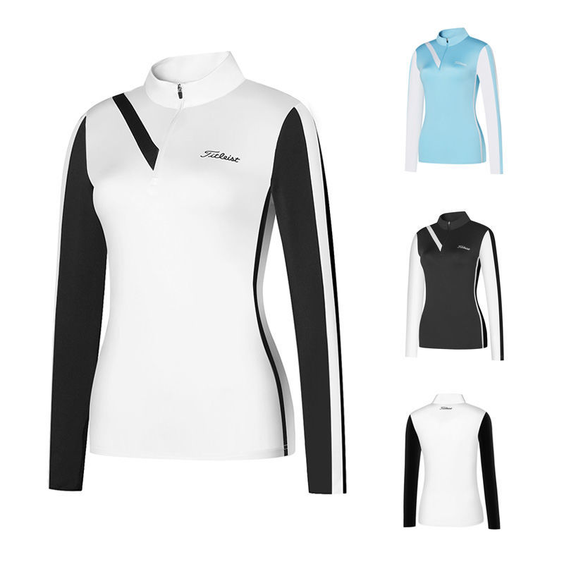 Frauen Golf Shirt Frühling Herbst Langarm T-shirt Sport Schlank Polo-shirt für Damen 골프웨어