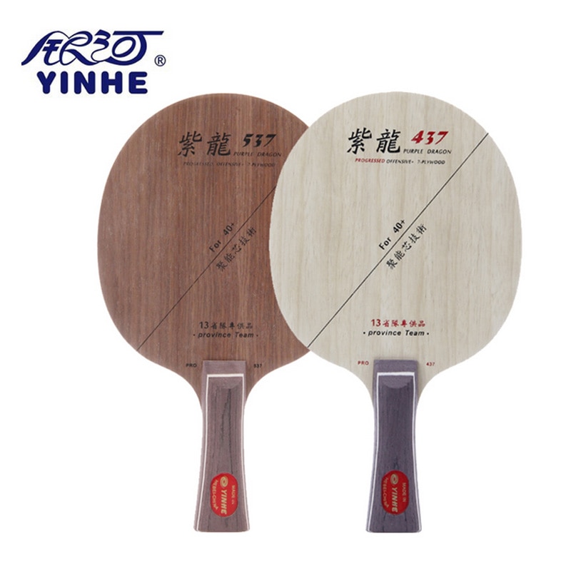 Yinhe Purple Dragon 537 PD/437 OFF lame de Tennis de Table pour raquette pour 40 + nouvelle balle de matériau