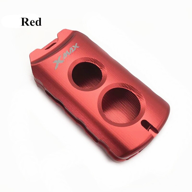 Cubierta de tapa protectora de llave nmax xmax nvx modificada para motocicleta, funda de llavero remota para Yamaha nmax xmax aerox: New red