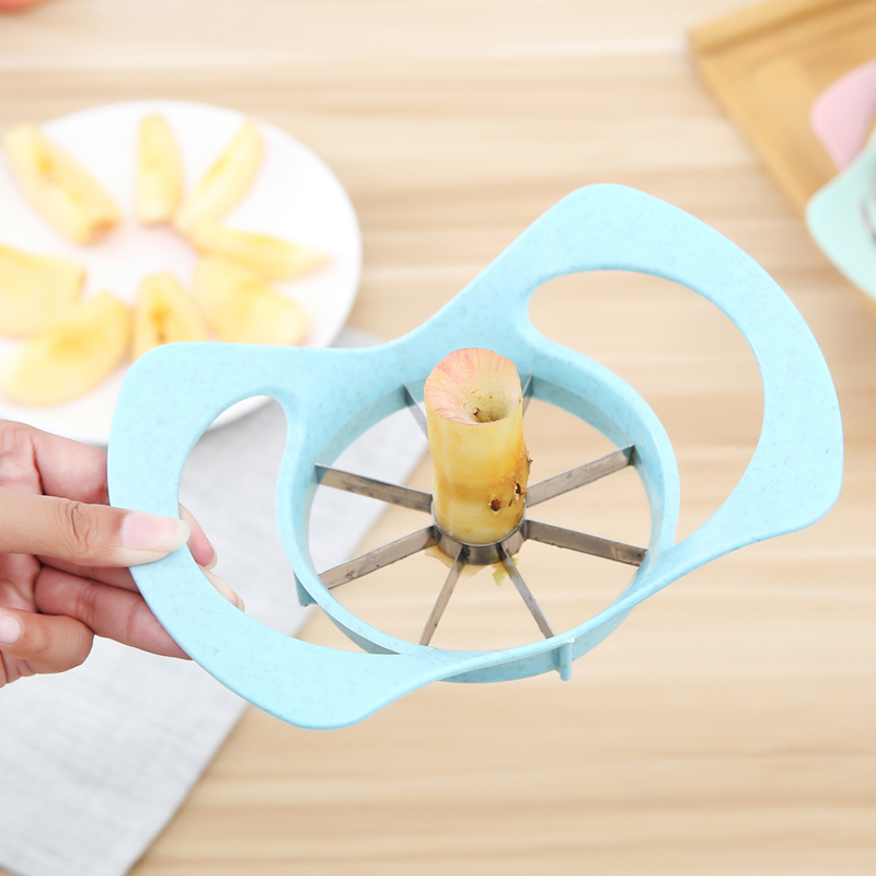 Æbleskærer i rustfrit stål skære skive frugt grøntsagsværktøj løgskærer køkkenredskaber køkkengadgets