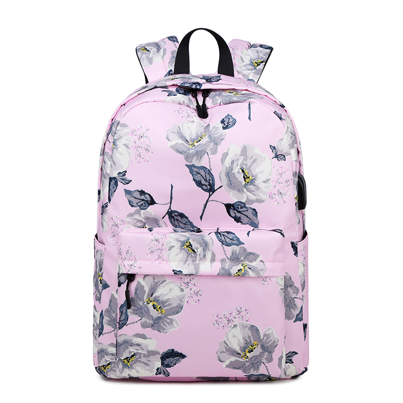 Fengdong Kids Bloemen Rugzak Schooltassen Voor Meisjes Usb Charge Boek Tas Kinderen School Rugzak Bloemen Schooltas Meisje