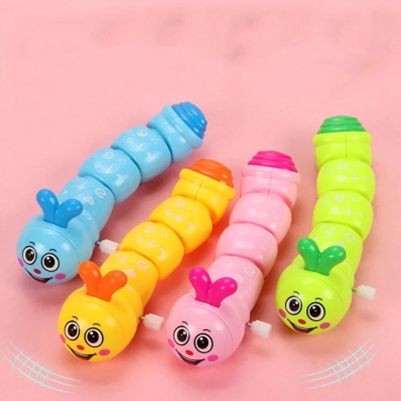 1pcs Cartoon Cute Clockwork Toy Clockwork Hair Bug Can Run Chick Animal Winding Puzzle Fun Baby Toy Educational Birthday