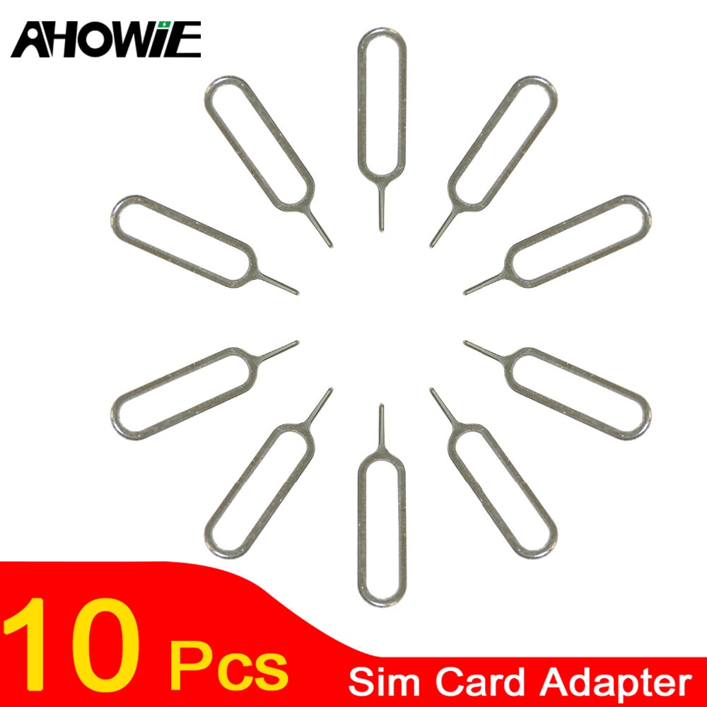 Ahowie 10 Pcs Usb Sim Card Adapter Voor Huawei Mate 20 Pro P20 X Sim Card Tray Open Voor Samsung s9 S8 Plus Iphone X 8 Ejector Pin