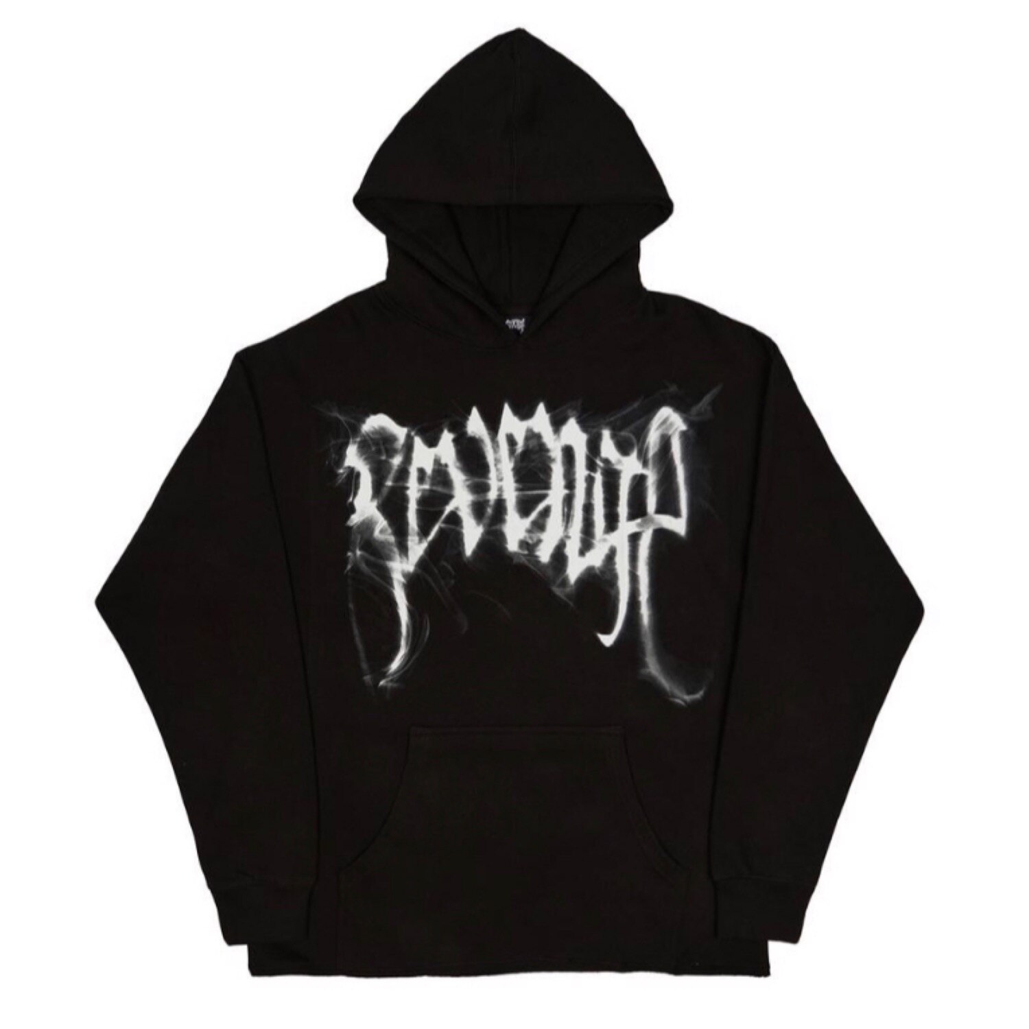 Revenge BLACK BONES HOODIE Skull smoke hooded sweatshirt Men's and women's hoodies Hip-hop style clothing: S