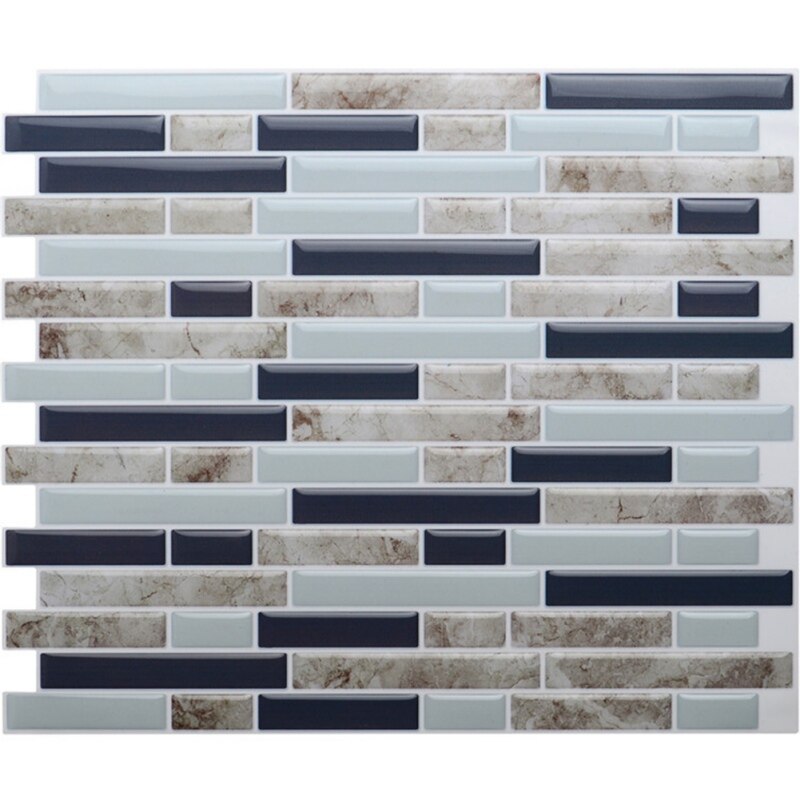 Zelfklevende Mozaïek Tegel Sticker, Keuken Backsplash Badkamer Wandtegel Stickers Decor Waterdichte PVC Tegels Sticker