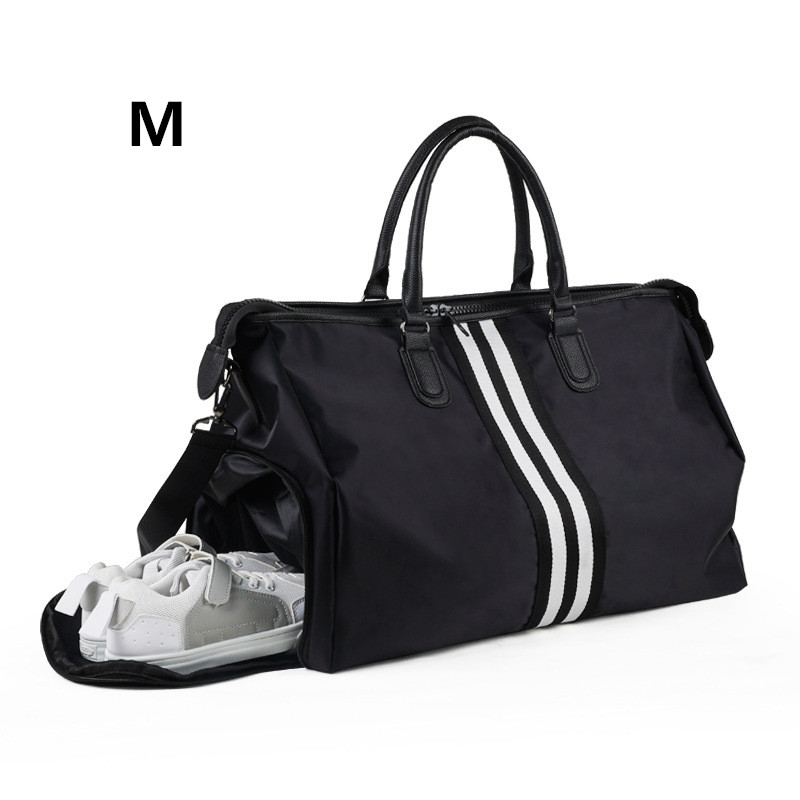 JULY'S SONG Men's Black handbag Travel Bag Waterproof Large Capacity Travel Duffle Multifunction Tote Casual Crossbody Bags: 1