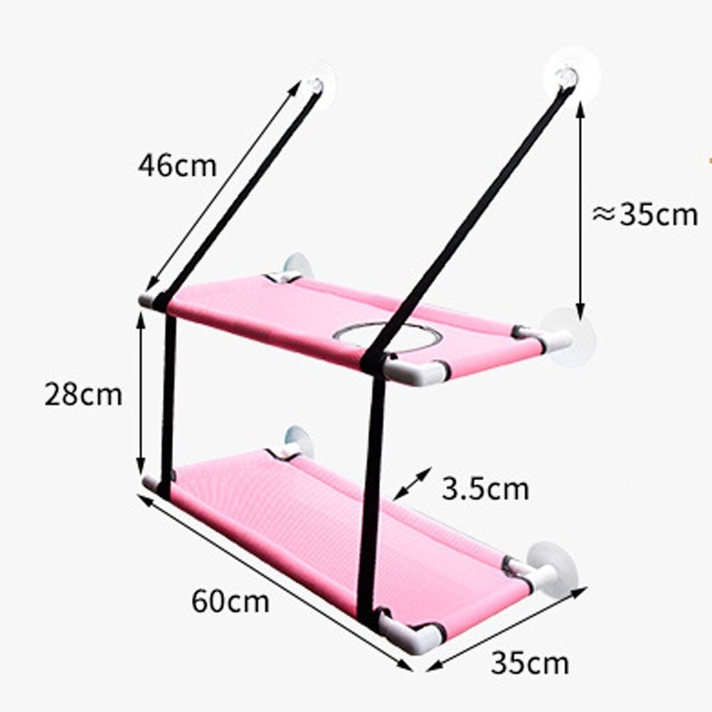 Chat hamac lit fenêtre pour animaux de compagnie perche siège monté étagère lit suspendu avec ventouses chats Kitty canapé se prélasser lit chats fenêtre balançoire