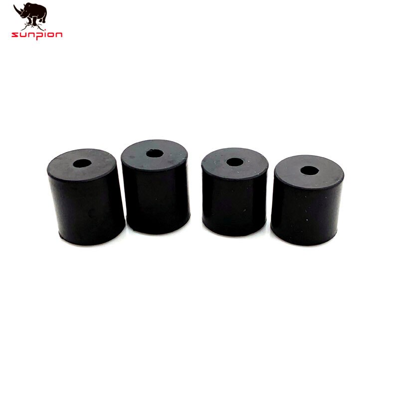 3D Printer Heat Bed Parts Bed Silicone Leveling Stable Pressure Bed Tool Heat-Resistant Silicone Buffer: 6PCS 18MM / Black