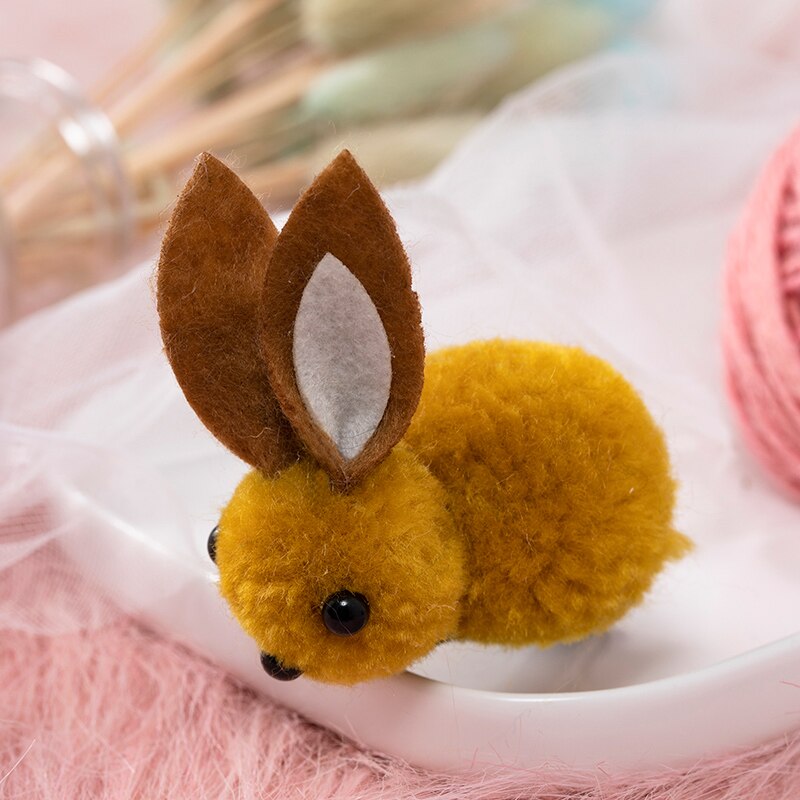 Korean Elastic Rubber Bunny Hair Clip Ball Rabbit Hair Ring Female Hair Tie Cute Hairpin Rope Children Hair Accessories: 5