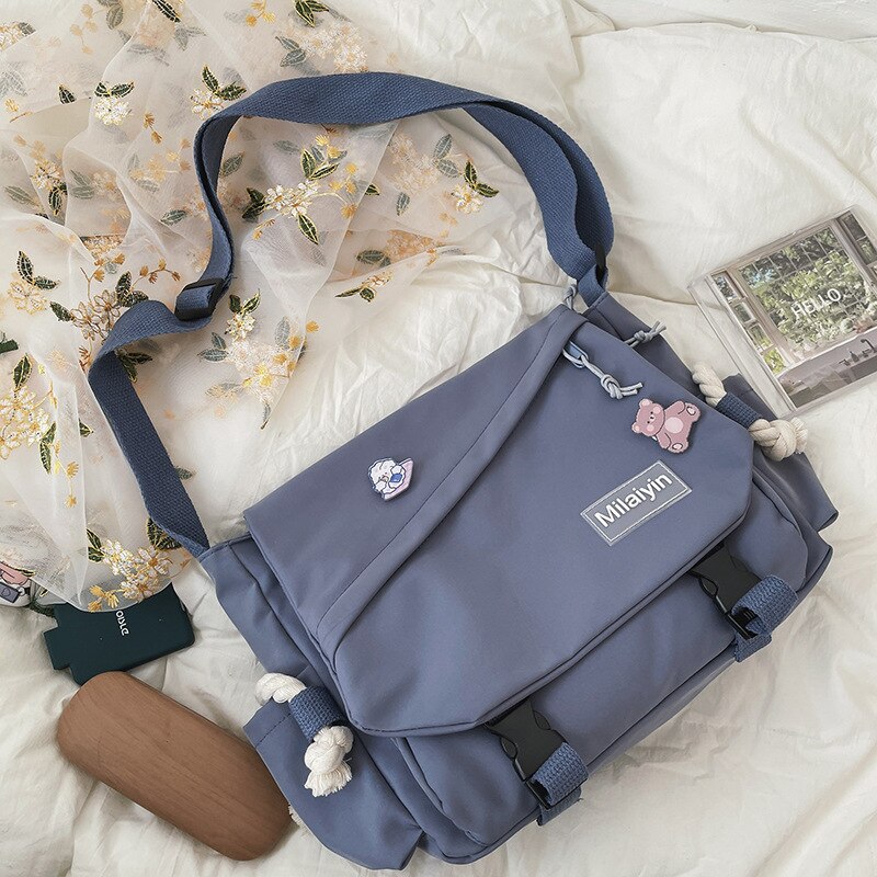 Nylon Tassen Voor Vrouwen Portemonnees En Handtassen Tassen Meisjes Vrouwelijke Casual Shoppers Leuke Messenger College Portefeuilles: lanse
