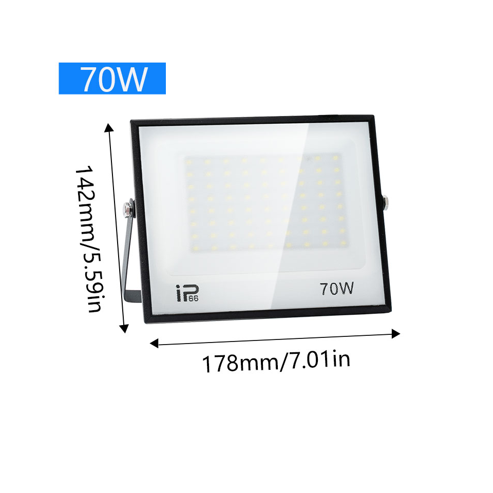 Led Flood Light IP66 Waterproof 100W 200W Outdoor Floodlight Spotlight LED Reflector Street Lamp Wall Flood Lights: black / RGB / 4200 K